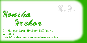 monika hrehor business card